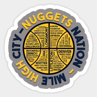 Nuggets Nation Sticker